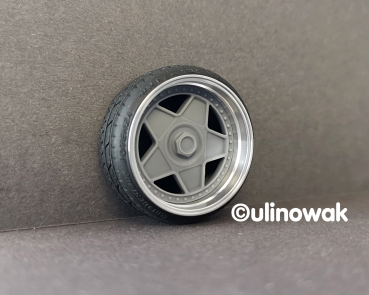 99647-16S Alufelge 1:18 Autostrada-Design 3-tlg.  schmal 16 Zoll uni